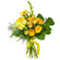 Желтый букет из роз и хризантем. Шарджа